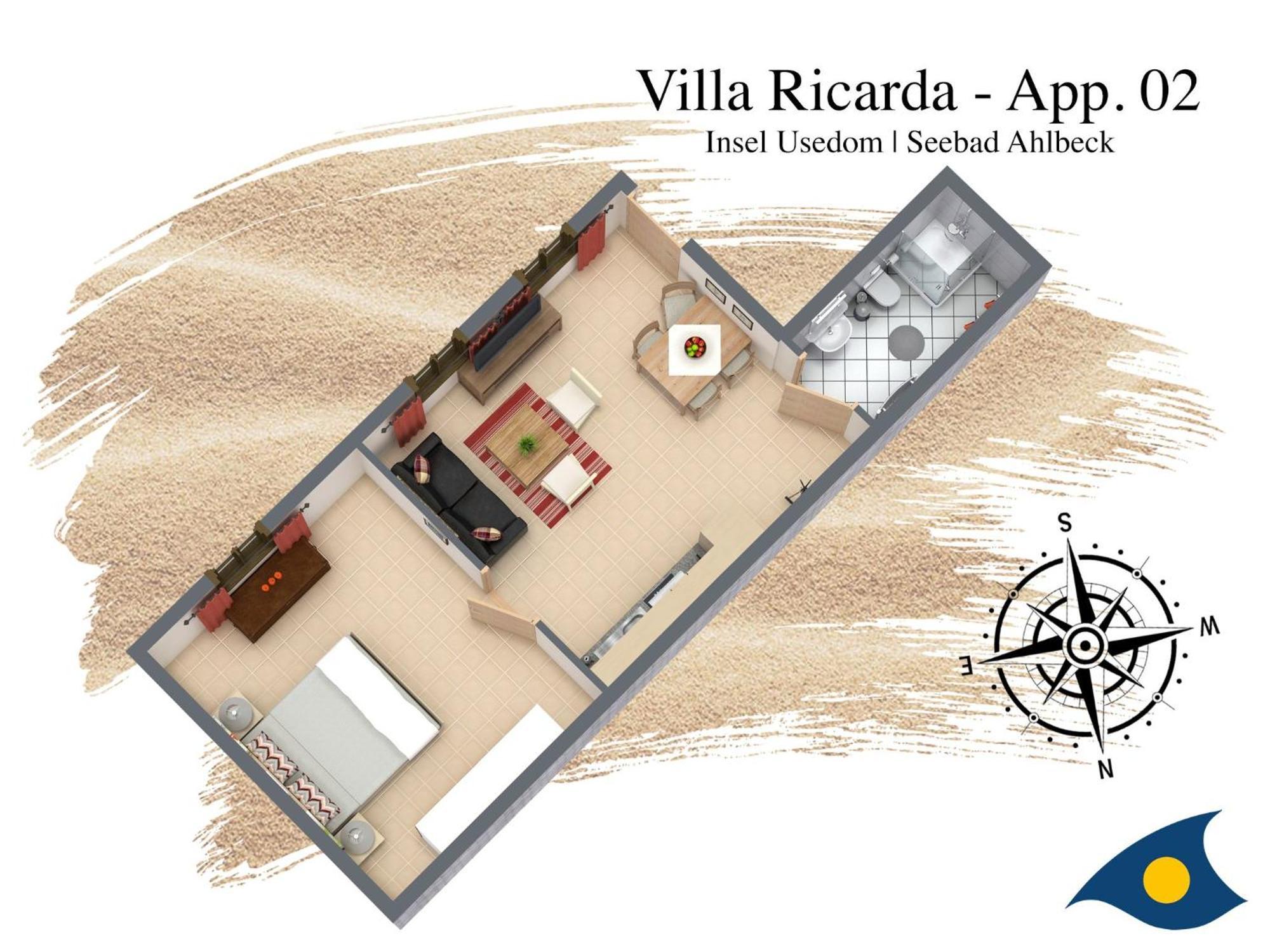 Villa Ricarda Whg 02 Heringsdorf Dış mekan fotoğraf